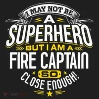 Fire Captain T Gift Idea Superhero Fireman Golf Towel thumb 3