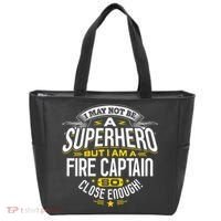 Fire Captain T Gift Idea Superhero Fireman Tote Bag thumb 0