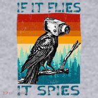 Funny Conspiracy Theory If It Flies It S.P.I.E.S Pigeon Bird Women's Sweatshirt thumb 2