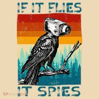 Funny Conspiracy Theory If It Flies It S.P.I.E.S Pigeon Bird Tote Bag thumb 4