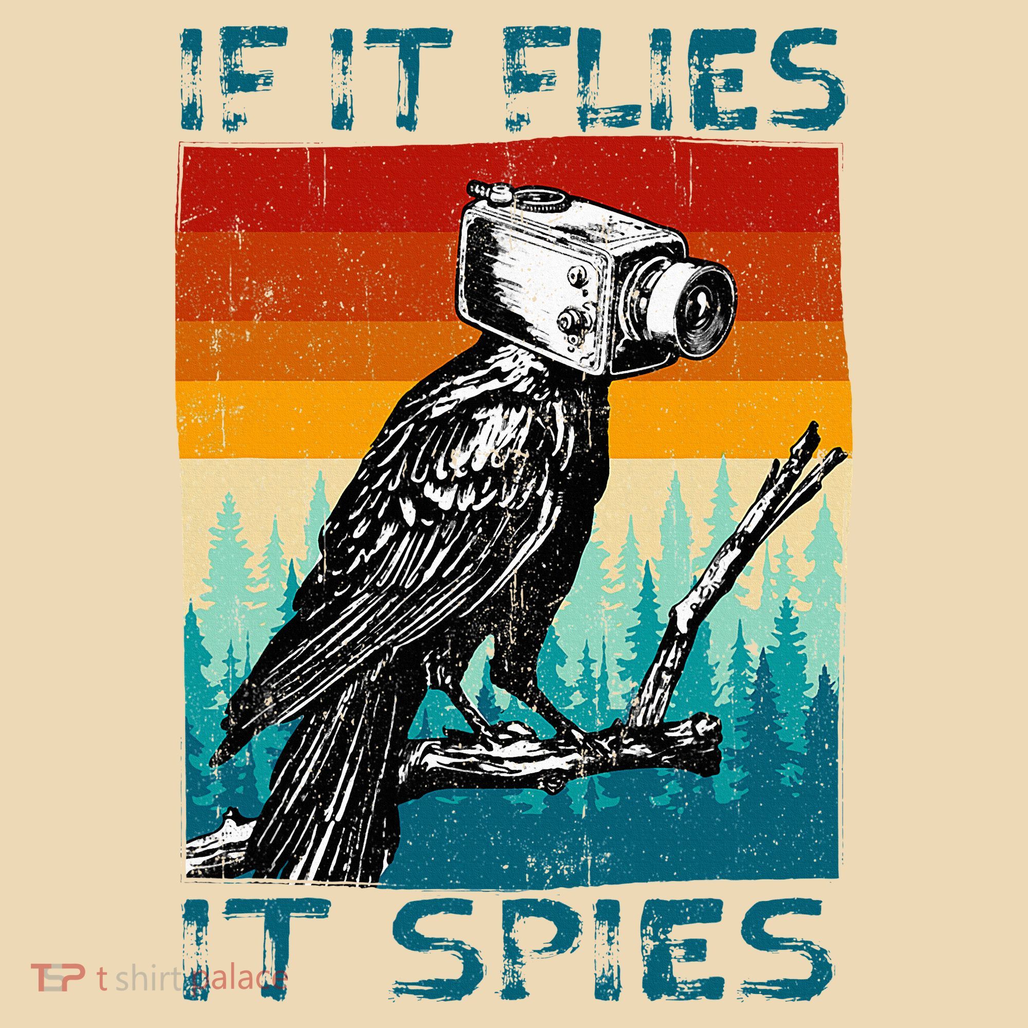 Funny Conspiracy Theory If It Flies It S.P.I.E.S Pigeon Bird Tote Bag