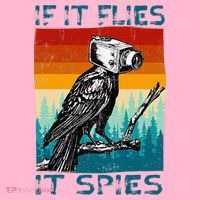 Funny Conspiracy Theory If It Flies It S.P.I.E.S Pigeon Bird Coaster thumb 2