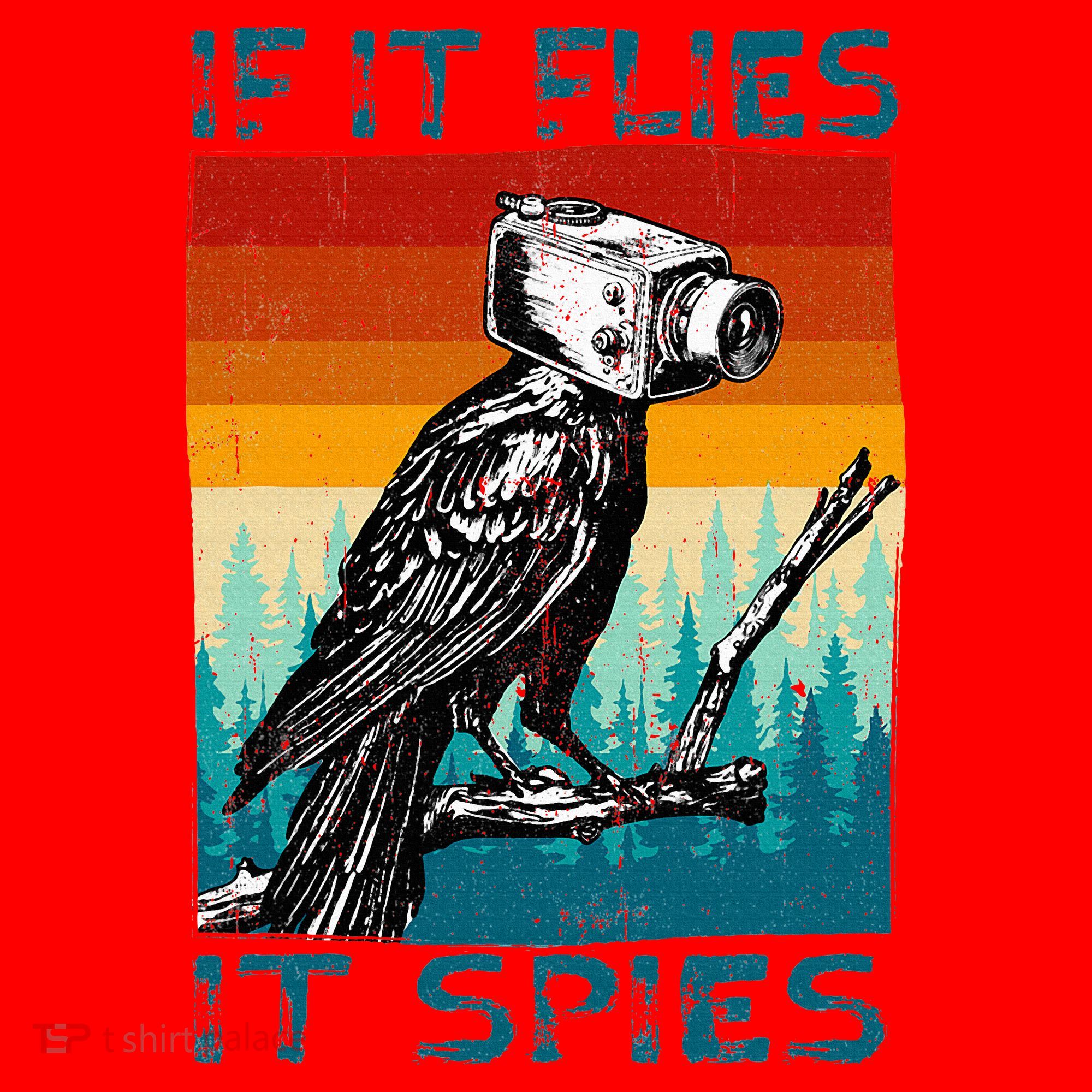 Funny Conspiracy Theory If It Flies It S.P.I.E.S Pigeon Bird Santa Hat