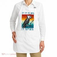 Funny Conspiracy Theory If It Flies It S.P.I.E.S Pigeon Bird Apron thumb 2