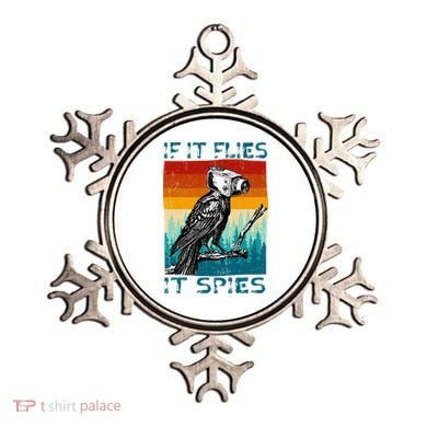 Funny Conspiracy Theory If It Flies It S.P.I.E.S Pigeon Bird Ornament