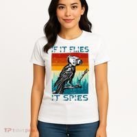 Funny Conspiracy Theory If It Flies It S.P.I.E.S Pigeon Bird Women's T-Shirt thumb 4