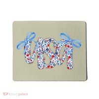 Floral Coquette USA America 4th Of July Independence Day Mousepad thumb 0