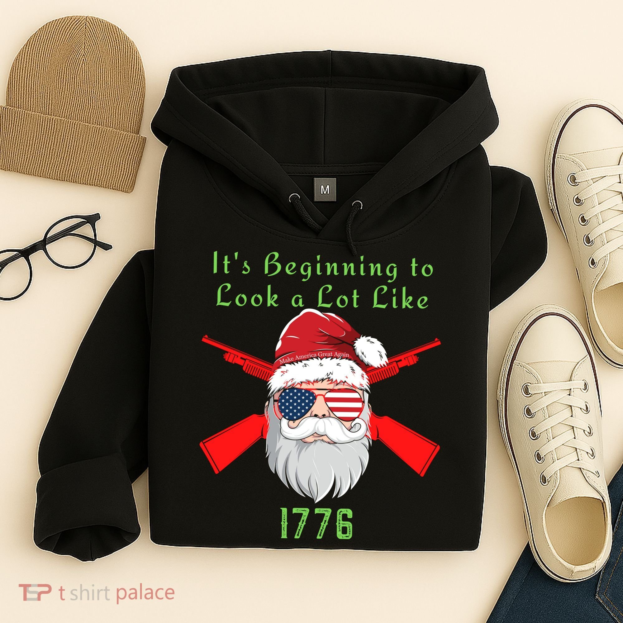 Funny Christmas Ultra MAGA Conservative Republican Hoodie