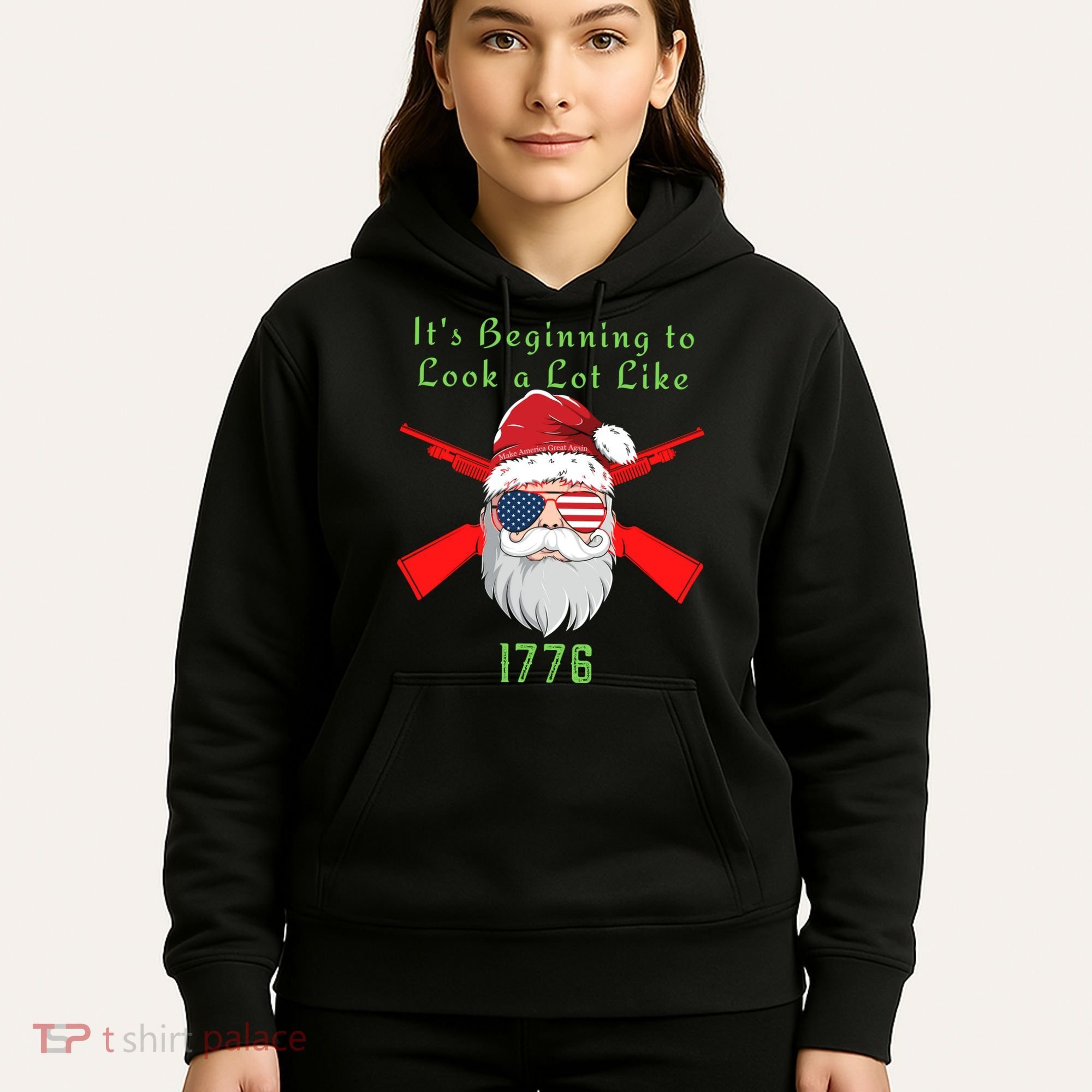 Funny Christmas Ultra MAGA Conservative Republican Hoodie