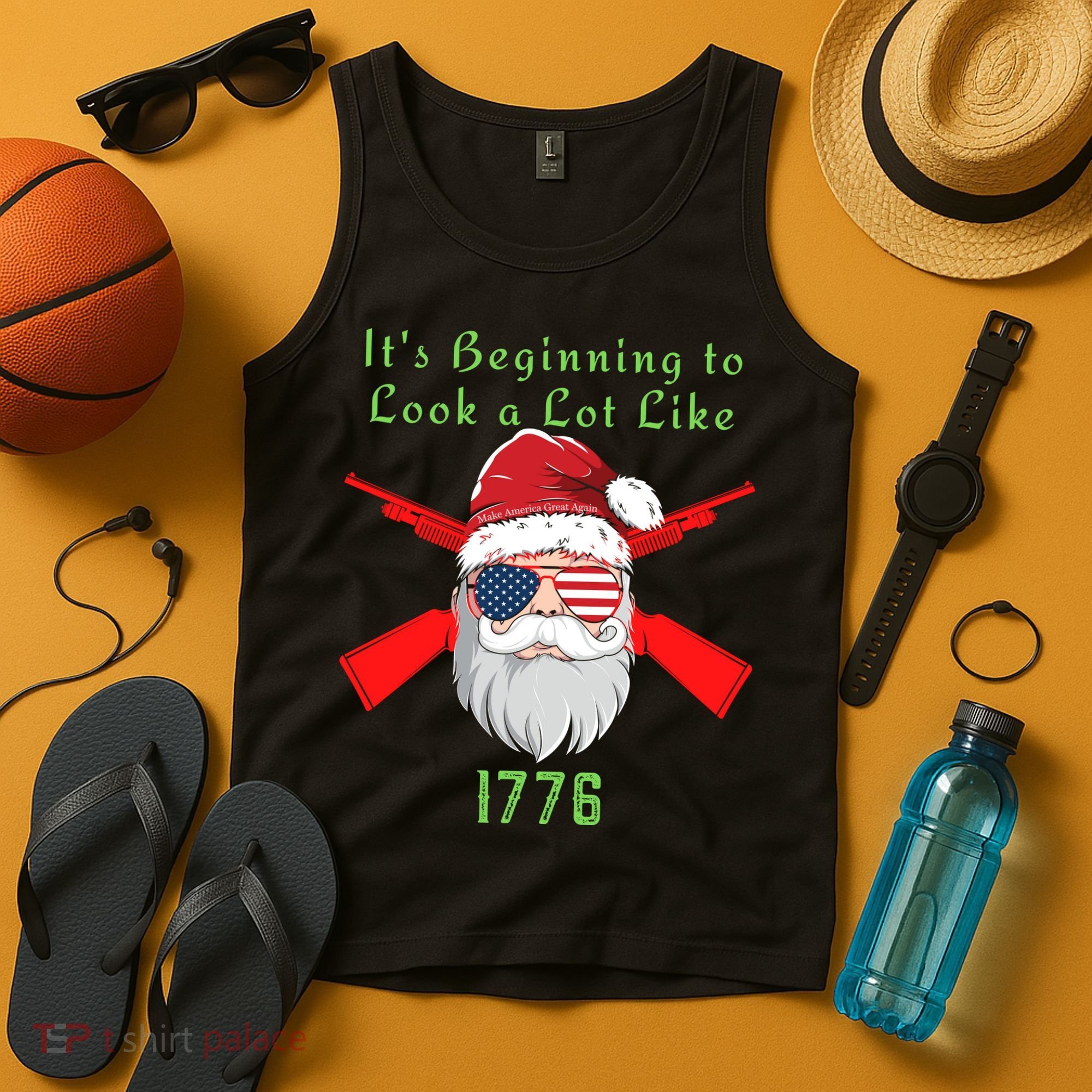 Funny Christmas Ultra MAGA Conservative Republican Tank Top