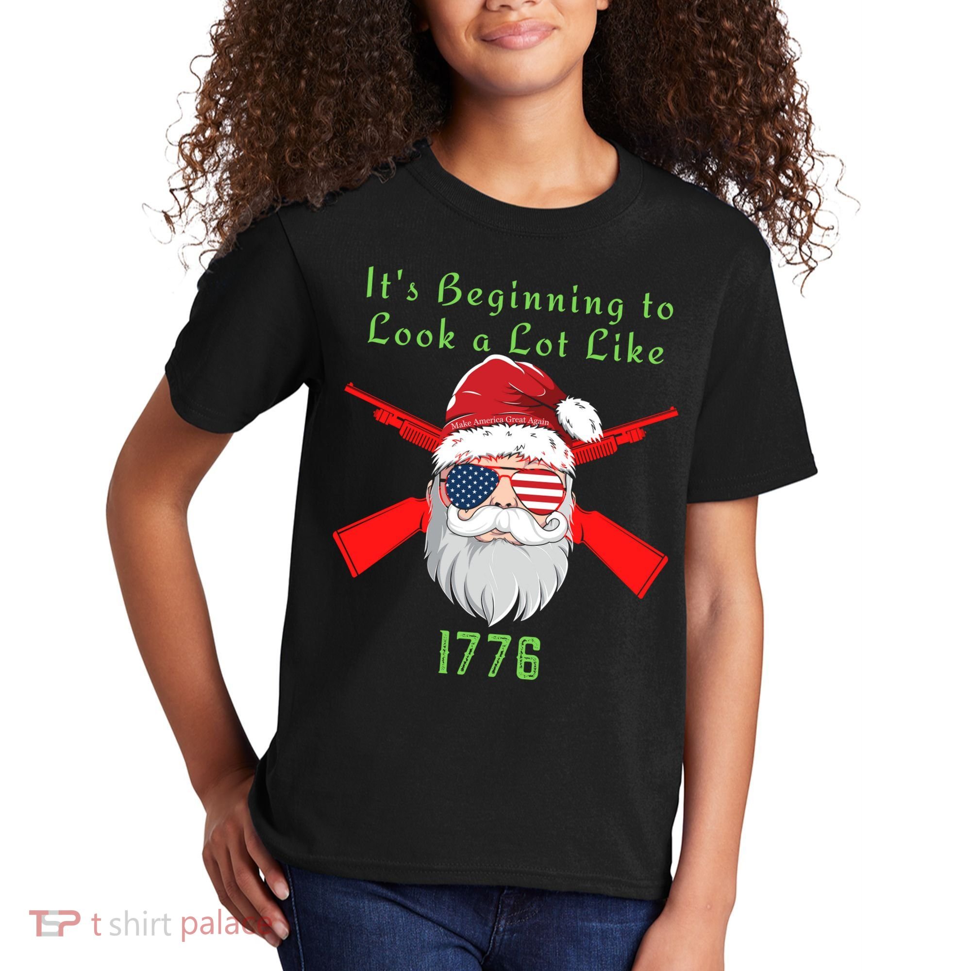 Funny Christmas Ultra MAGA Conservative Republican Kids T-Shirt