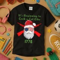 Funny Christmas Ultra MAGA Conservative Republican Kids T-Shirt thumb 3