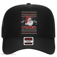 Funny Christmas Ugly Sweater Santa Ask Your Mom If I'm Real Hat thumb 0
