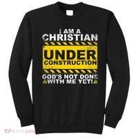 Funny Christian Under Construction Gift Catholic Women Sweatshirt thumb 0