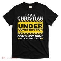 Funny Christian Under Construction Gift Catholic Women T-Shirt thumb 0