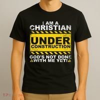 Funny Christian Under Construction Gift Catholic Women T-Shirt thumb 3