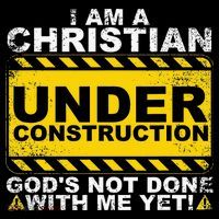 Funny Christian Under Construction Gift Catholic Women Ornament thumb 1