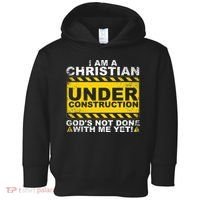 Funny Christian Under Construction Gift Catholic Women Toddler Hoodie thumb 0