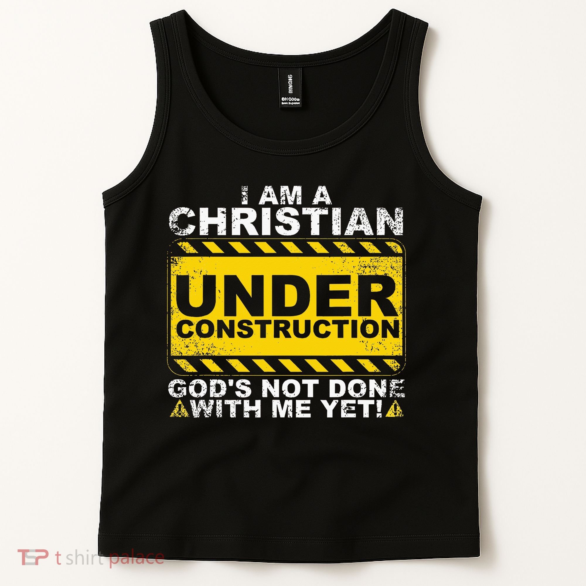 Funny Christian Under Construction Gift Catholic Women Tank Top