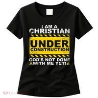 Funny Christian Under Construction Gift Catholic Women Women's T-Shirt thumb 0