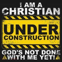 Funny Christian Under Construction Gift Catholic Women Kids Sweatshirt thumb 2