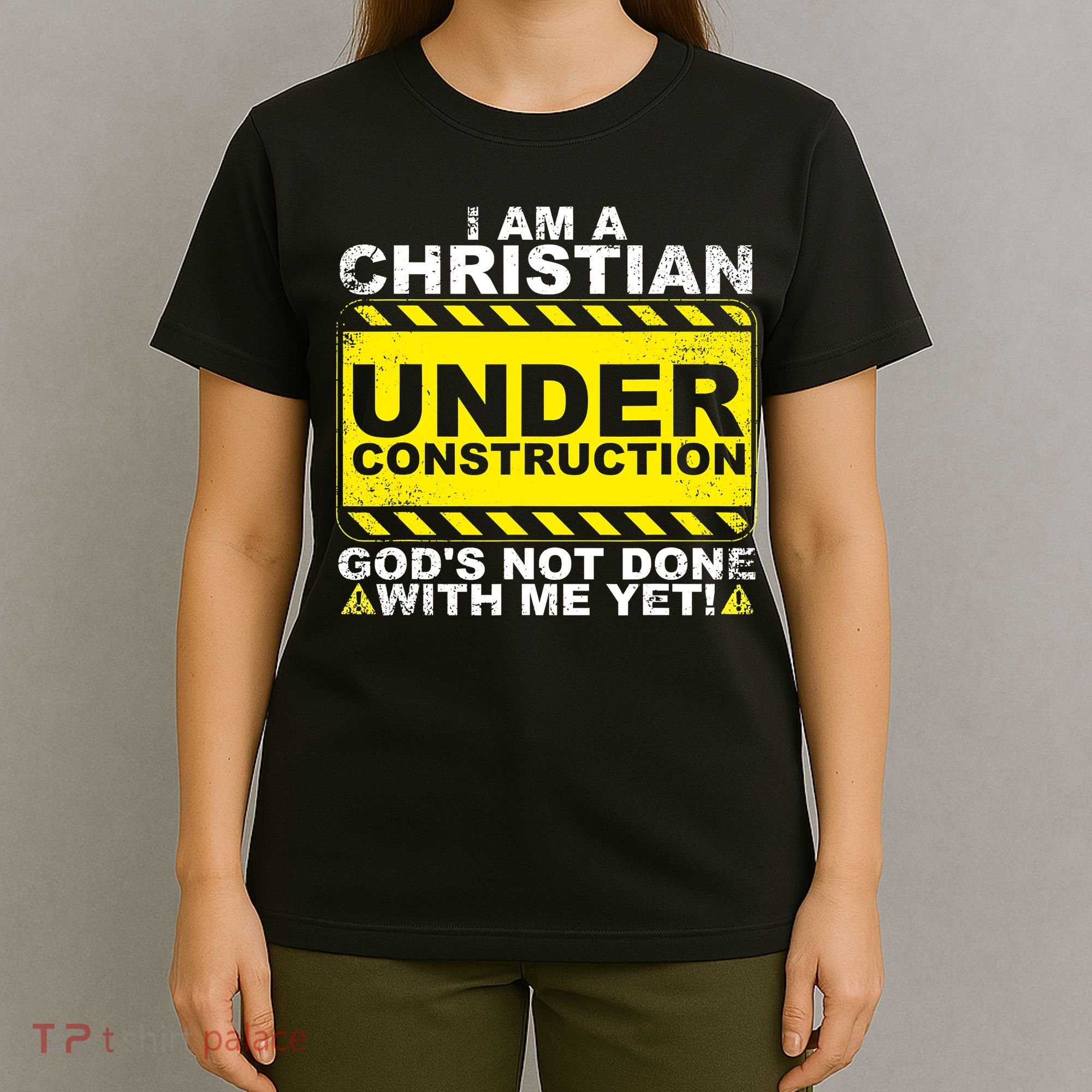 Funny Christian Under Construction Catholic T-Shirt