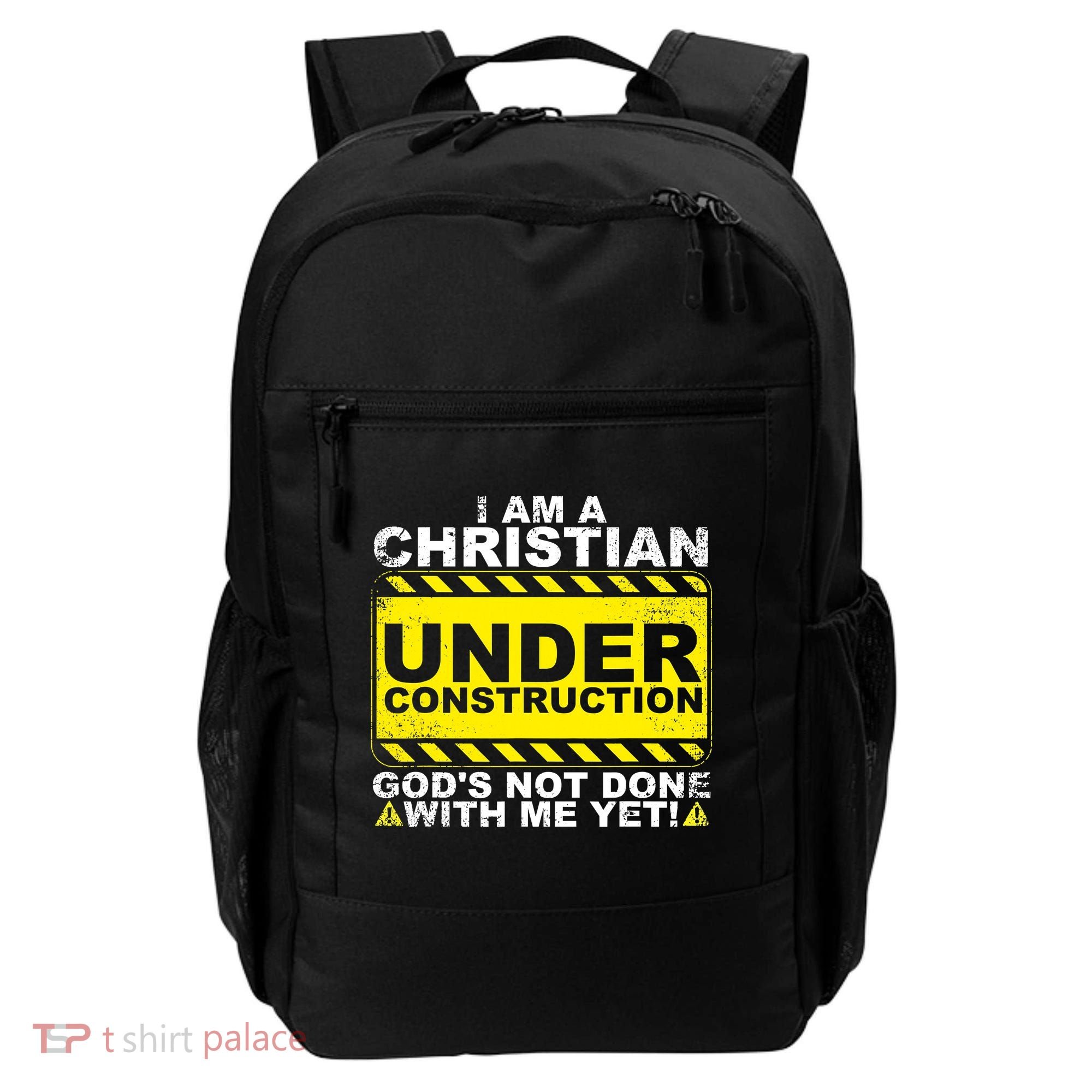 Funny Christian Under Construction Catholic Backpack