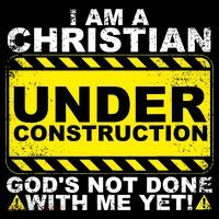 Funny Christian Under Construction Catholic Ornament thumb 1