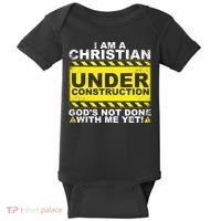 Funny Christian Under Construction Catholic Baby Bodysuit thumb 0