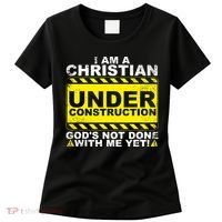 Funny Christian Under Construction Catholic Women's T-Shirt thumb 0