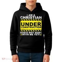Funny Christian Under Construction Catholic Kids Hoodie thumb 4