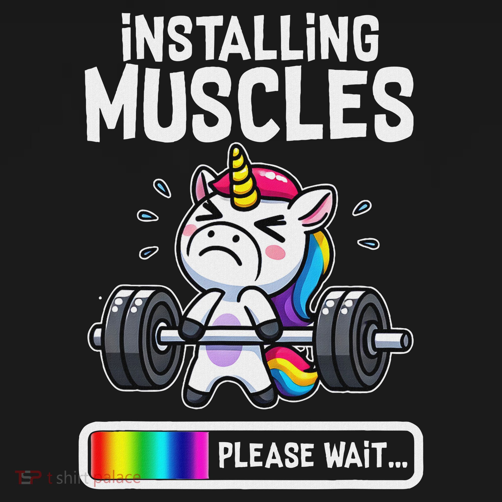 Funny Cute Unicorn Workout Gym Fitness Weightlifting Gift Tank Top