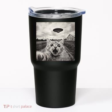Funny Cat Ufo Alien Selfie Tumbler