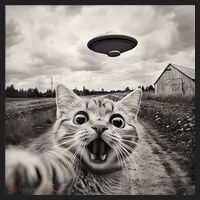 Funny Cat Ufo Alien Selfie Tumbler thumb 3