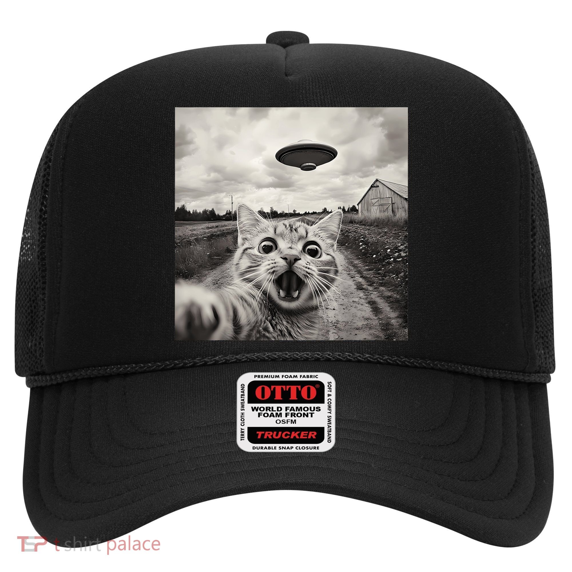 Funny Cat Ufo Alien Selfie Hat