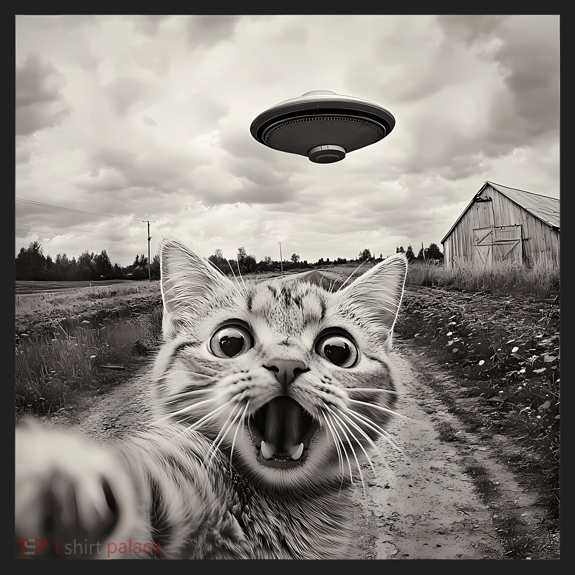 Funny Cat Ufo Alien Selfie Hat