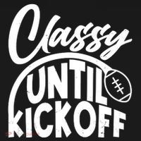 Funny Classy Until Kickoff Football Fan Ornament thumb 1