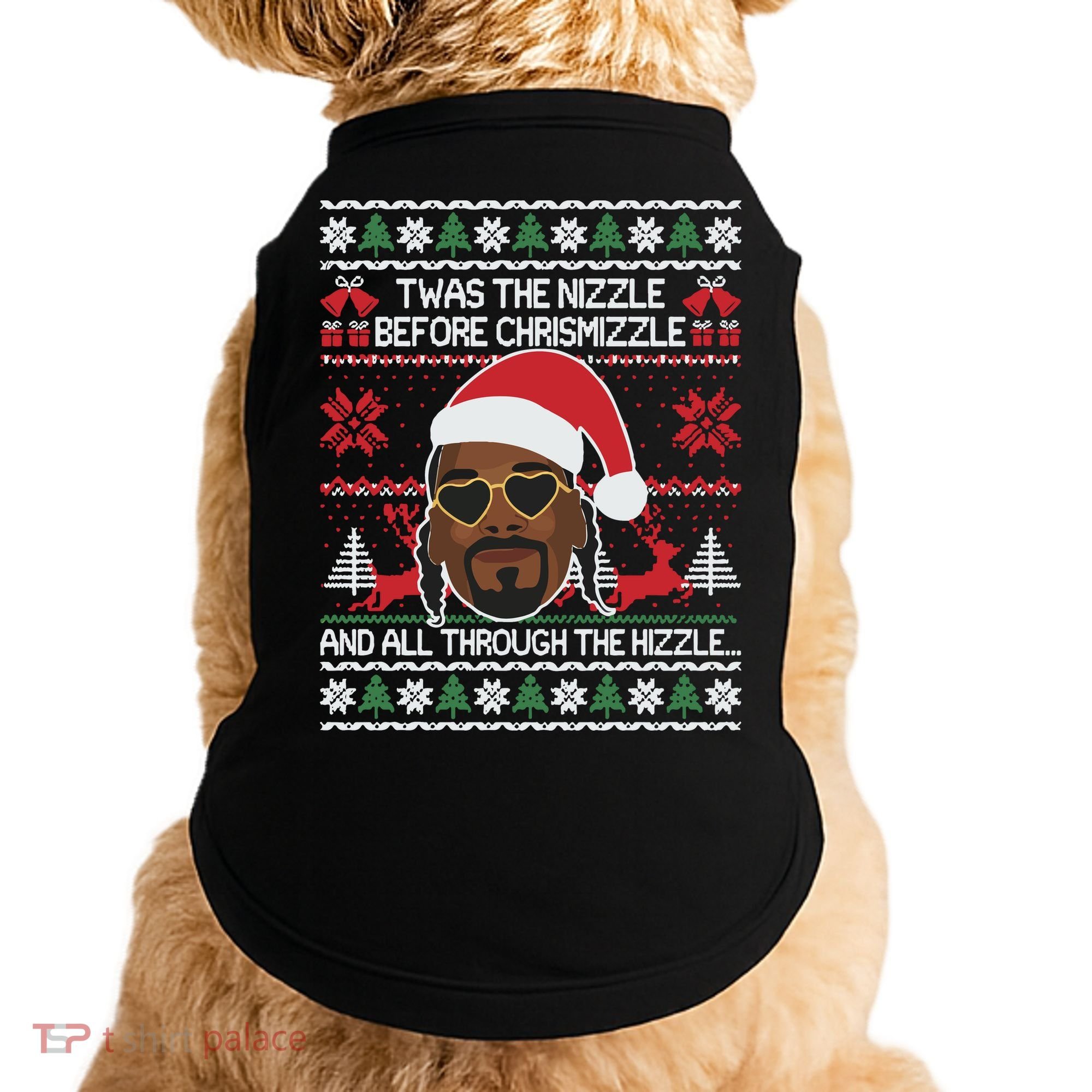 Funny Cute Ugly Christmas Sweater Xmas Doggie Tank