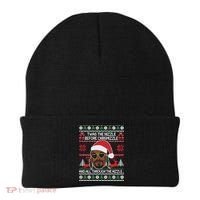 Funny Cute Ugly Christmas Sweater Xmas Beanie thumb 0