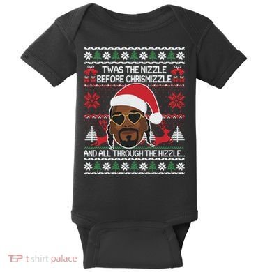 Funny Cute Ugly Christmas Sweater Xmas Baby Bodysuit