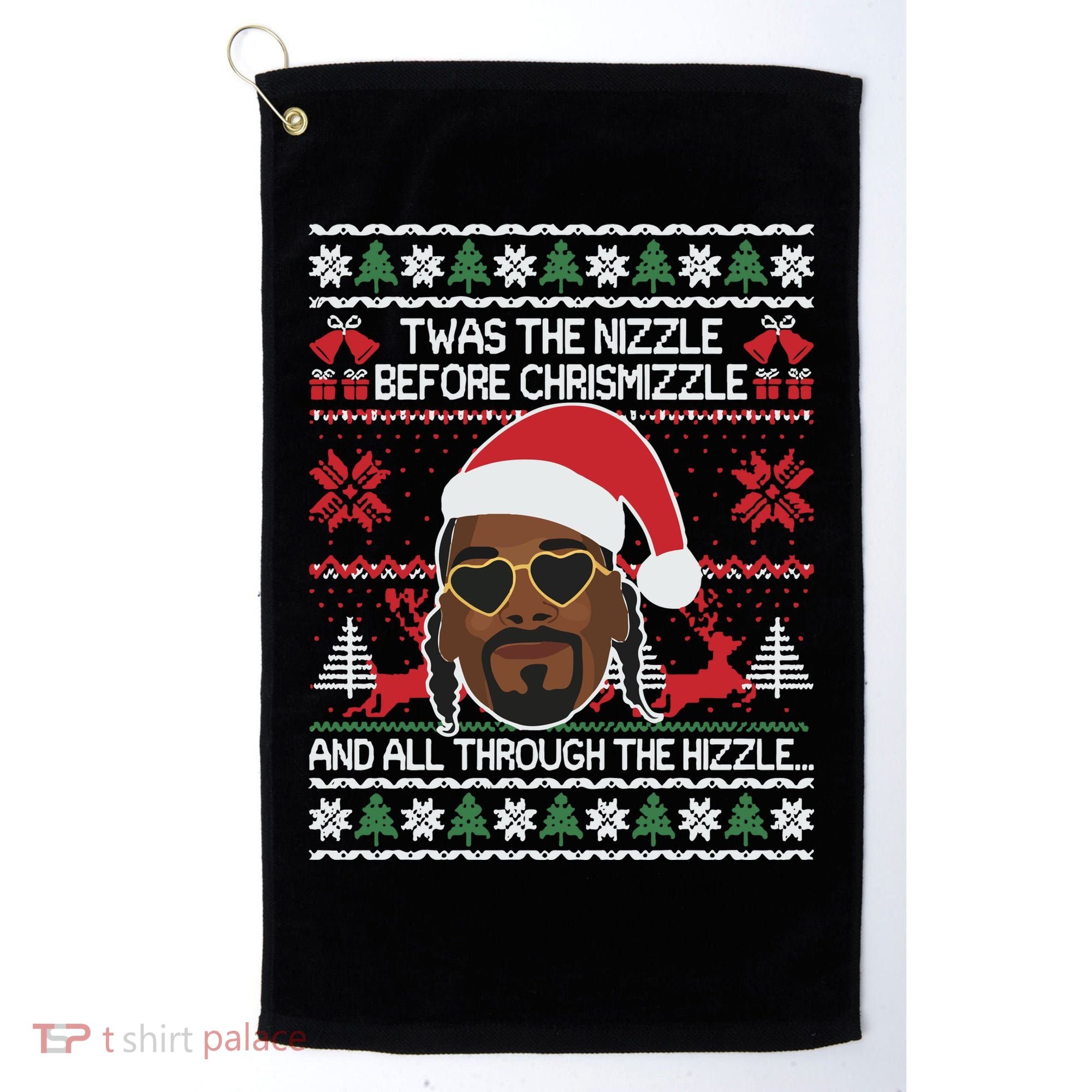 Funny Cute Ugly Christmas Sweater Xmas Golf Towel