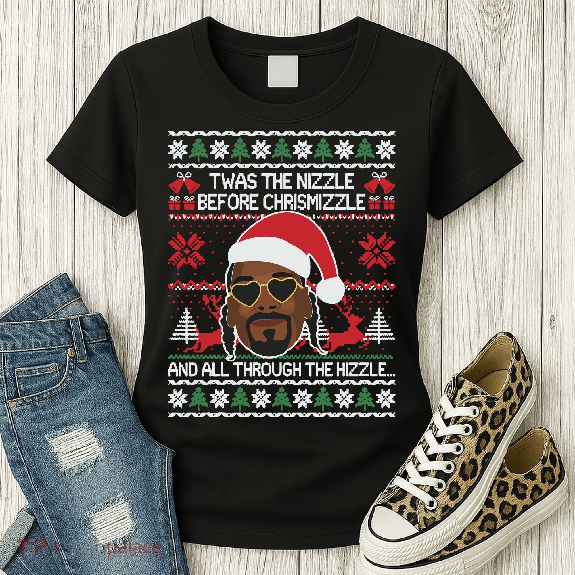 Funny Cute Ugly Christmas Sweater Xmas Women's T-Shirt