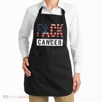 F*ck Cancer USA American Flag Ribbon Apron thumb 2