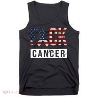 F*ck Cancer USA American Flag Ribbon Tank Top thumb 0