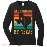 Funny Cowboy US State Texan Pride Dont California My Texas Women's Long Sleeve Shirt thumb 0