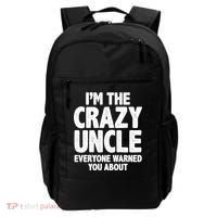 Funny Crazy Uncle Backpack thumb 0