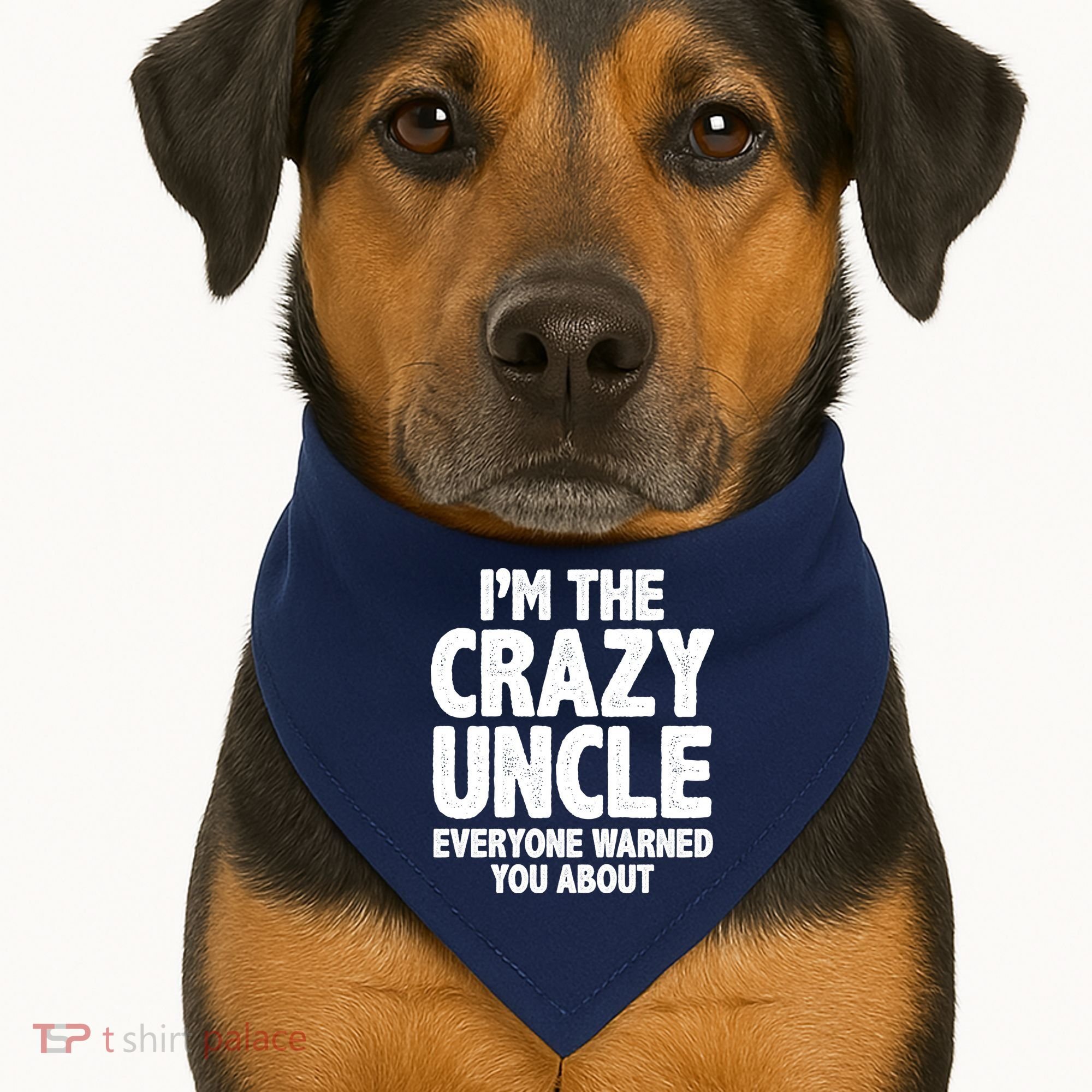 Funny Crazy Uncle USA-Made Doggie Bandana
