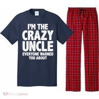 Funny Crazy Uncle Pajama Set thumb 0