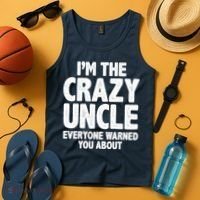 Funny Crazy Uncle Tank Top thumb 4
