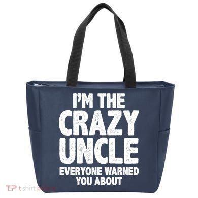 Funny Crazy Uncle Tote Bag